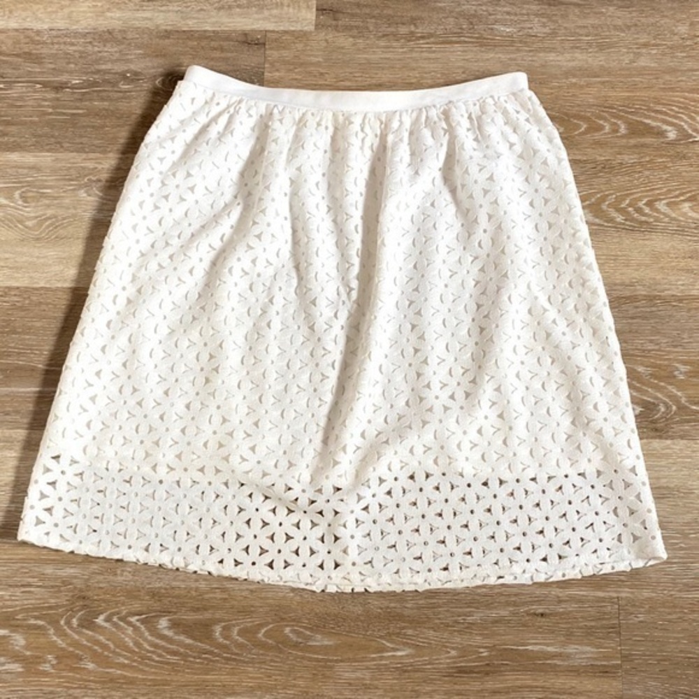Naf Naf white daisy skirt